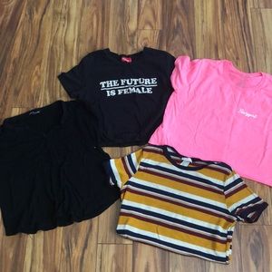Four Crop tops